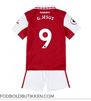 Arsenal Gabriel Jesus #9 Hjemmebanetrøje Børn 2022-23 Kortærmet (+ Korte bukser)